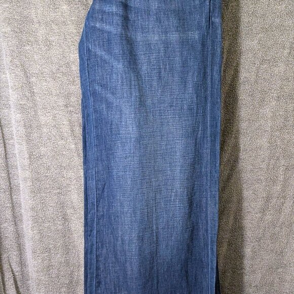 New! Martin + Osa Wide Leg Buckel Detailing Linen Blend TALL Jeans 29L - Picture 5 of 7